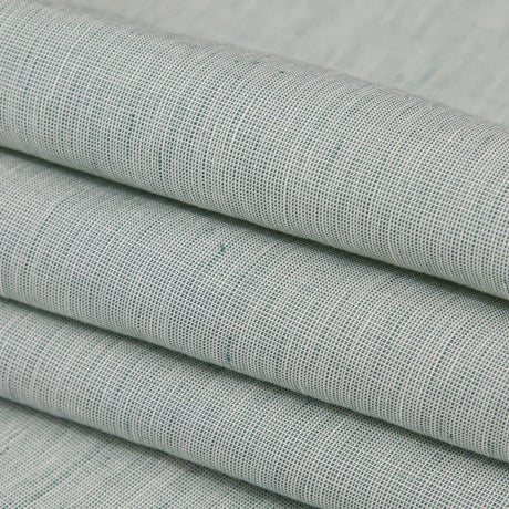 Italian Ocean Wave and White Striated Lightweight Linen Woven