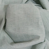 Italian Ocean Wave and White Striated Lightweight Linen Woven