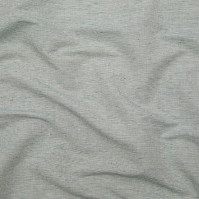 Italian Ocean Wave and White Striated Lightweight Linen Woven
