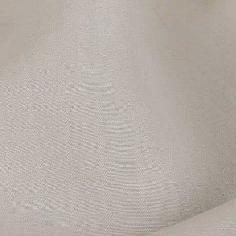 Ivory Twill Striped Linen and Rayon Woven