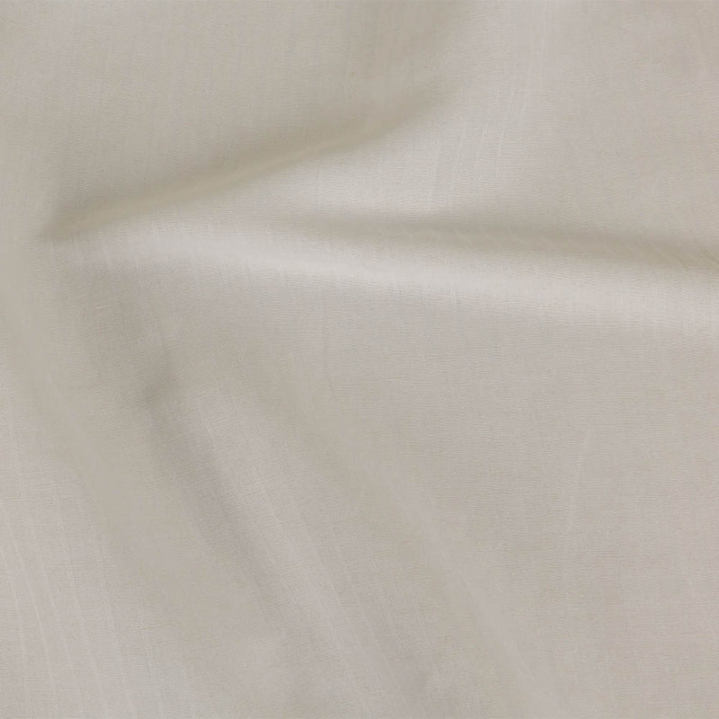 Ivory Twill Striped Linen and Rayon Woven