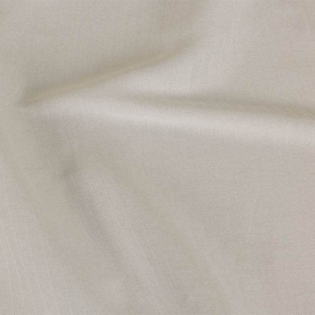 Ivory Twill Striped Linen and Rayon Woven