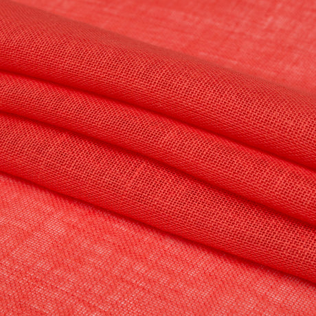 Loosely Woven Coral Linen