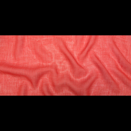 Loosely Woven Coral Linen