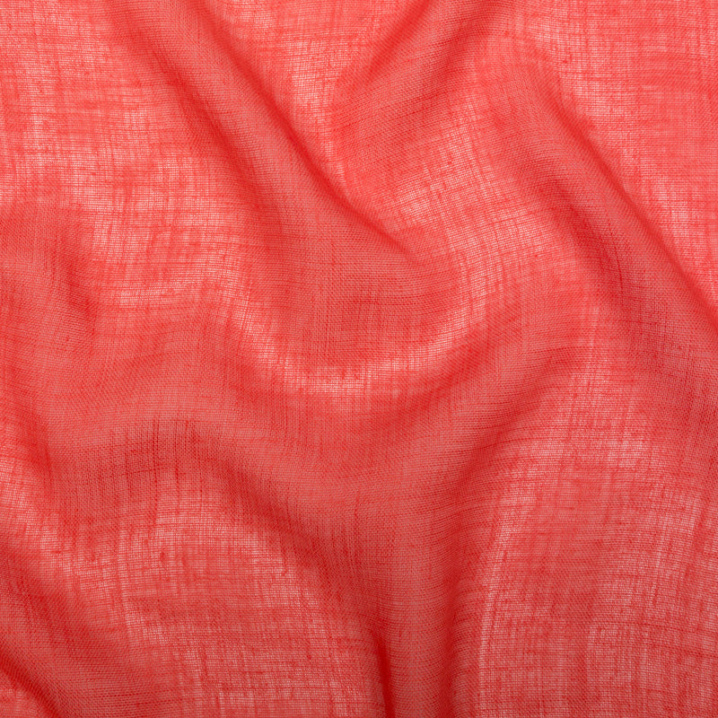 Loosely Woven Coral Linen