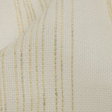 Ivory and Beige Striped Polyester Burlap