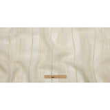 Ivory and Beige Striped Polyester Burlap