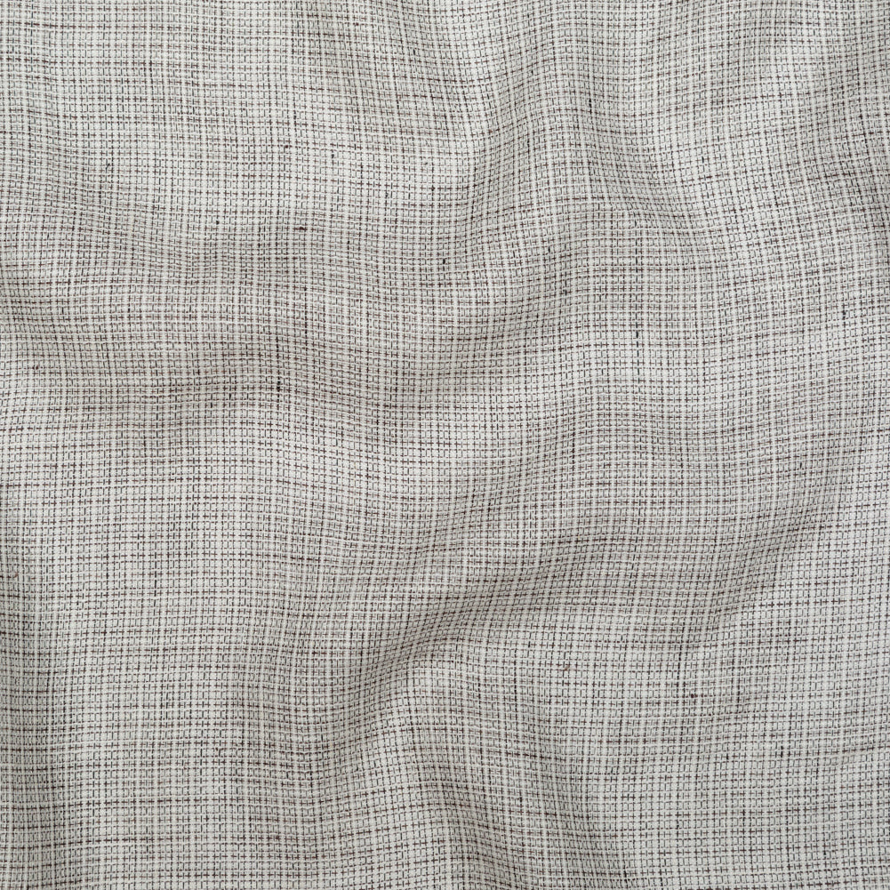 White and Black Tweed Linen Scrim