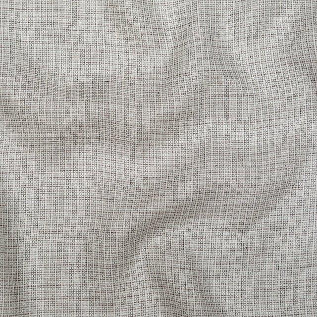 White and Black Tweed Linen Scrim