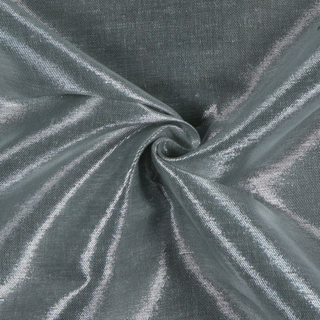 Metallic Silver Solid Lame & Metallic