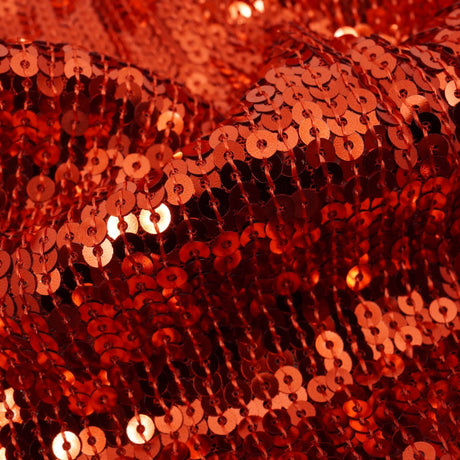Flounce Fringe Stretch Mesh Sequin Fabric - Silver, Black, Gold, Red, 51/52" Width (1 Yard)