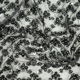 Beaded Sequin Stretch Mesh Fabric Blossom