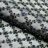 Beaded Sequin Stretch Mesh Fabric Blossom