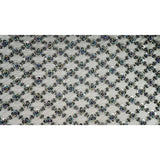 Blossom Beaded With Sequin Stretch Mesh Fabric - Diamond Pattern, 52/53" Width (1 Yard)
