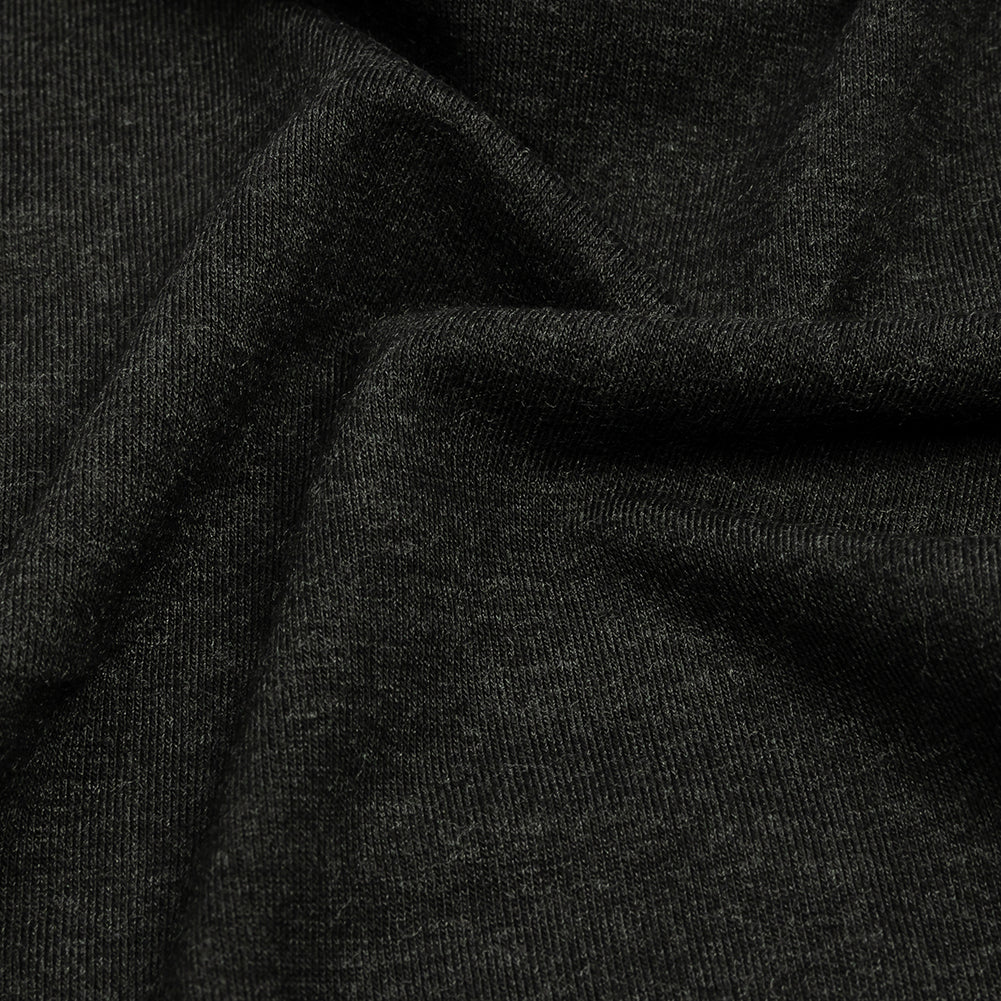 Heathered Charcoal Stretch Rayon Jersey