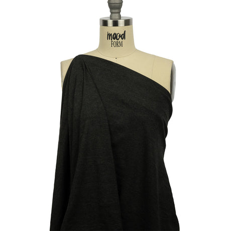 Heathered Charcoal Stretch Rayon Jersey