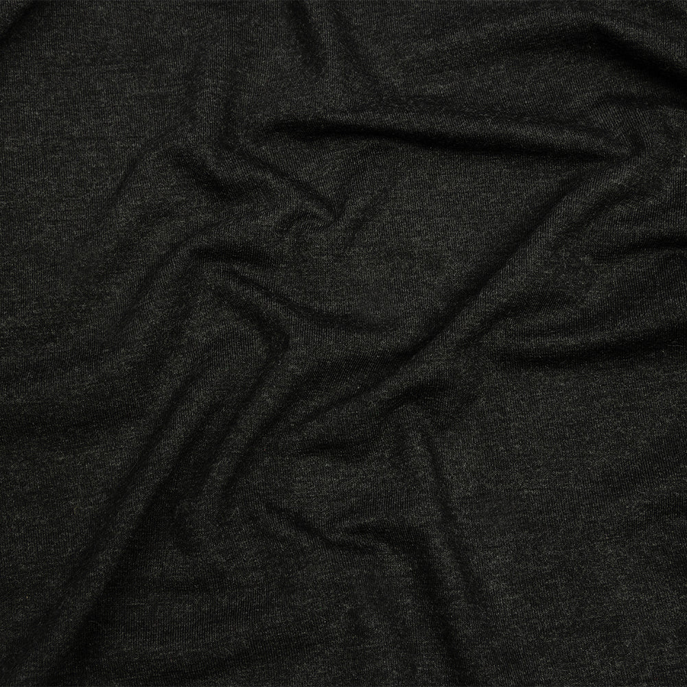 Heathered Charcoal Stretch Rayon Jersey