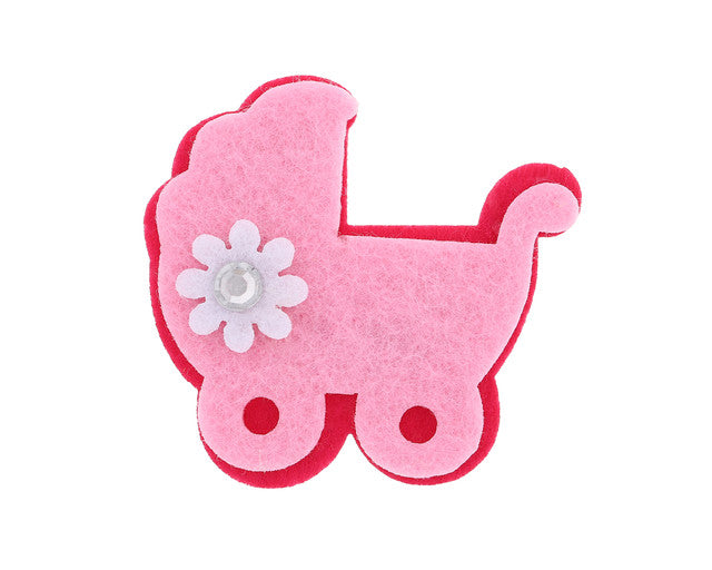 2" Mixed Color Felt Baby Carriages -100 PCS