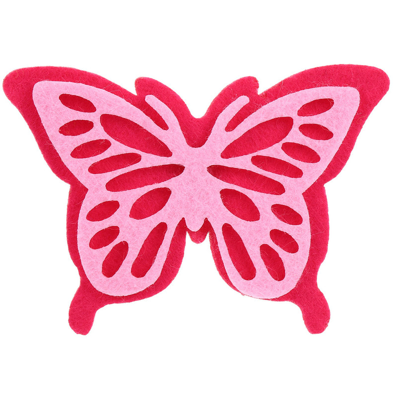 3 1/4" Mixed Color Felt Butterflies - 100 PCS