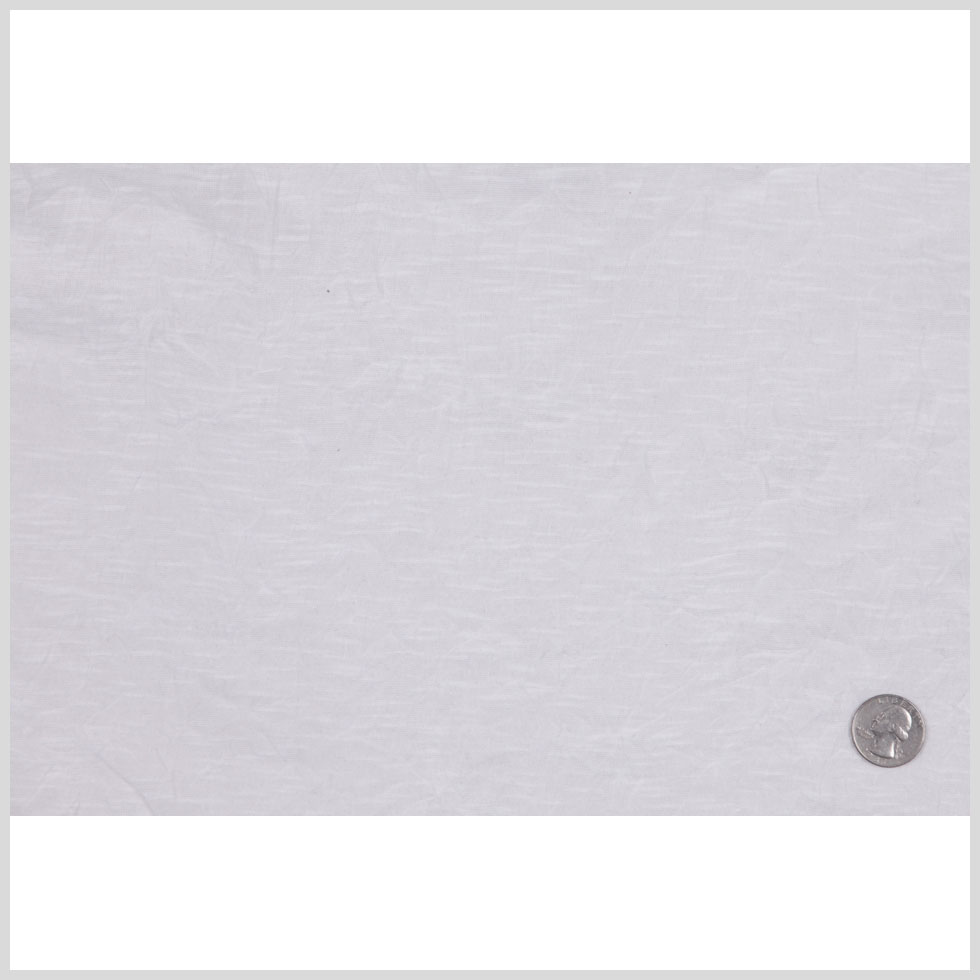 White Wrinkled Lightweight Polyester Jersey