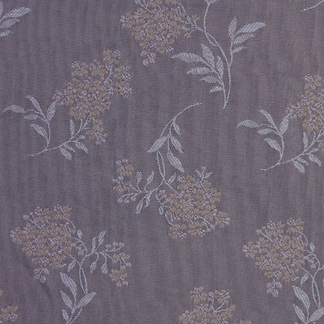 Chinois Ivory and Taupe Floral Poly Brocade