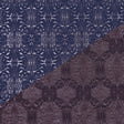 Carolina Herrera Brown/Navy/Gray Brocade