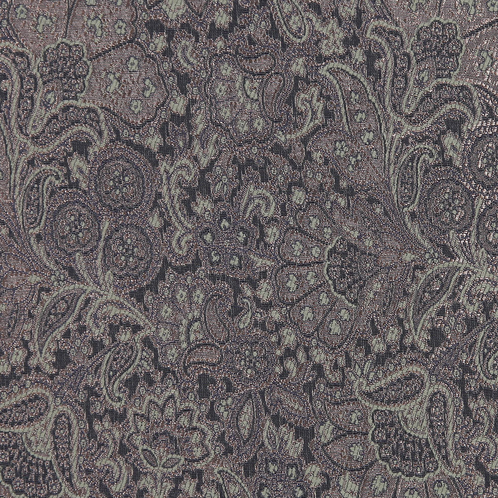 Italian Olive Floral Rayon Brocade