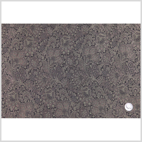Italian Olive Floral Rayon Brocade