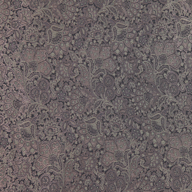 Italian Olive Floral Rayon Brocade