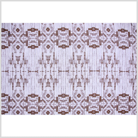 Carolina Herrera Coffee and White Brocade