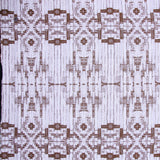 Carolina Herrera Coffee and White Brocade
