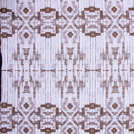 Carolina Herrera Coffee and White Brocade