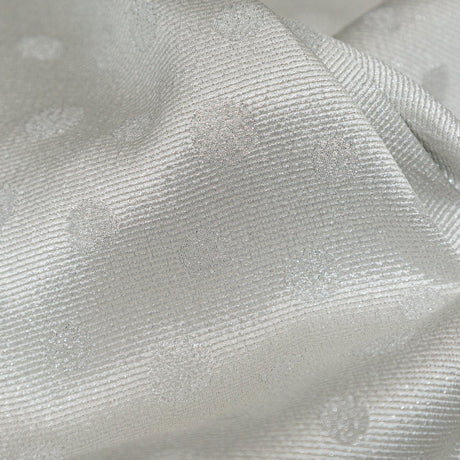 Metallic Disco Ball Ribbed Polka Dot Brocade