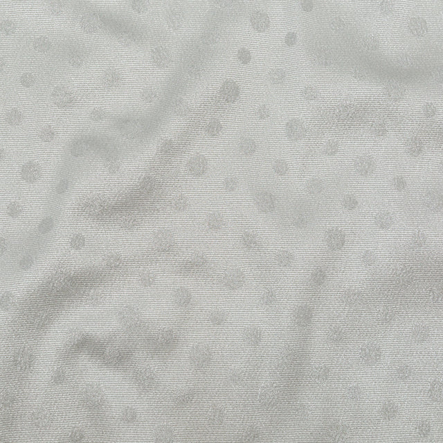 Metallic Disco Ball Ribbed Polka Dot Brocade