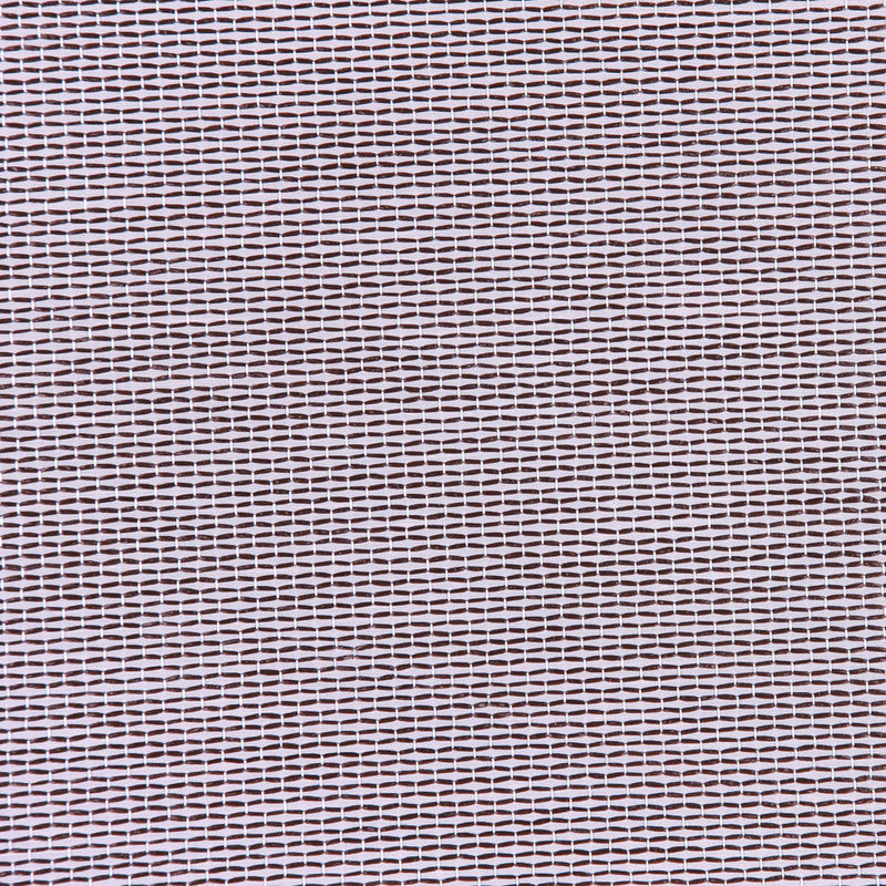 Italian Pale Pink and Chocolate Striped Polyester and Raffia Woven