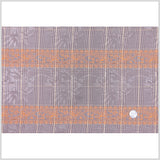 Brown and Orange Checked and Plaid Poly Taffeta