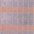 Brown and Orange Checked and Plaid Poly Taffeta