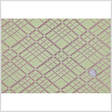 Muted Gold and Lime Double-Faced Italian Geometric Brocade