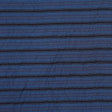 Italian Deep Blue-Green Crinkled Striped Woven