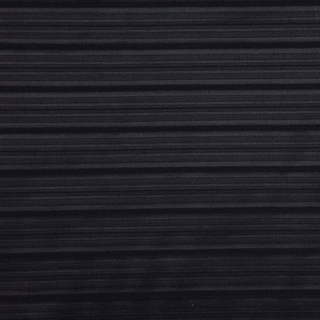 Italian Black Striped Polyester Woven