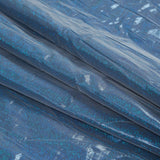 Metallic Blue and Taupe Woven Double Cloth