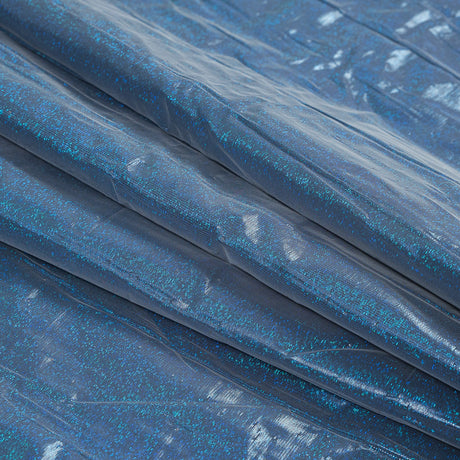 Metallic Blue and Taupe Woven Double Cloth