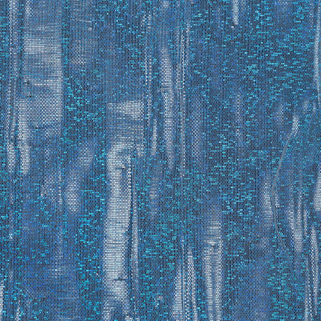 Metallic Blue and Taupe Woven Double Cloth