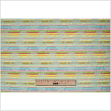 French Multi-Color Striped Paisley Polyester Woven