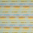 French Multi-Color Striped Paisley Polyester Woven