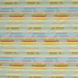 French Multi-Color Striped Paisley Polyester Woven
