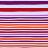 White/Multi-Colored Jersey Stripes