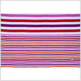 White/Multi-Colored Jersey Stripes