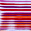 White/Multi-Colored Jersey Stripes