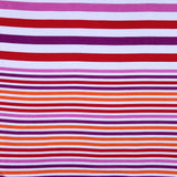 White/Multi-Colored Jersey Stripes